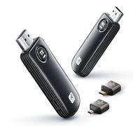 2025 Trasmettitore e ricevitore HDMI senza fili, Decodifica 4K Uscita 1080P, 2.4/5G Stabile Trasmissione, Supporta WIreless Streaming Video/Audio/File da Laptop, PC a Monitor/HDTV/Proiettore - 50M