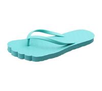 2025 Trendy Slim Flip Flop Per Le Donne Estate Spiaggia Vacanza di Base Perizoma Sandali Gomma Slip On Doccia, Verde, 38.5 EU