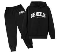 2025 Tuta Bambini Ragazzo Abbigliamento Sportivo In Cotone Set Autunno Inverno Tinta Unita Bambino Con Felpa di Pantaloni Sopra e Sotto Elegante Pantalone Cappuccio