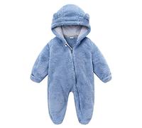 2025 Tuta Neonato Invernali Infant-And-Toddler-Bodysuit Bambini Pagliaccetto con Cappuccio Invernale Addensare Caldo Flanella Fleece Footed Jumpsuit Pram Cotone Manica Lunga Body Tute Calda per Bambin