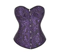2025 un abito alla moda e jacquard per le donne per snellire la pancia modellare il corpo e stringere sculacciate sul petto per le donne, Viola, S
