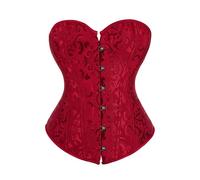 2025 un abito alla moda e jacquard per le donne per snellire la pancia modellare il corpo e stringere sculacciate sul petto per le donne, Rosso, L
