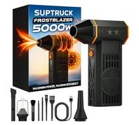 2025 Upgrade Suptruck Frostblazer 5000W Thermal Snow Blower, Compact Powerful 3-Speed Turbo Turbine for Car Quick Snow & Dust Removal (1set)