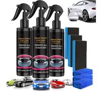 2025 Upgraded Fluxfade Nano Car Spray, Flux Fade Nano Car Spray, Quick Effect Coating Agent for Car, Coating Polishing Spraying for All Cars (120ml, 3)