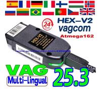 2025 VCDS VAGCOM Interfaccia VCDSCAN HEX V2 Aggiornamento 25.3 PER VW Per AUDI Skoda Seat Auto multilingue Strumenti di diagnosi Autocom