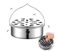 2025 Versione Aggiornata del Zampirone Holder Sospeso, Portable Stainless Steel Zampiri Holder Incense Holders, Repellent Coil Holder, Anti Mosquito Incense Holder for Indoor or Outdoor Use
