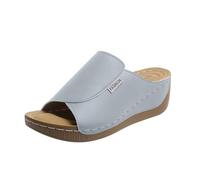 2025 VivaStep Sandali Ergonomici & Antiscivolo Sandali Per Le Donne Ortopediche Open Toe Pantofole Fuzzy Pantofole Donna Taglia 9, Grigio chiaro, 40 EU