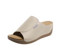 2025 VivaStep Sandali Ergonomici & Antiscivolo Sandali Per Le Donne Ortopediche Open Toe Pantofole Fuzzy Pantofole Donna Taglia 9, Beige, 40 EU