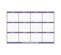 2025 Wall Calendar Erasable, Yearly Planner from January to December, Adorable Double-Sided Dry Erase Calendar for Scheduling, Organizing and Planning, 31.89x47.64 inches
