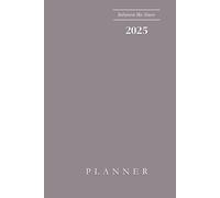 2025 Weekly and Monthly Planner Calendar, January - December, 6" x 9", Gray,: Between The Lines Edition