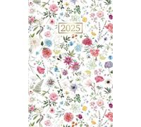 2025 Weekly Planner Book: Canada Agenda Organizer from January to December 2025 - 1 Week on 2 Pages || 12 Months Appointment Book Calendar with Holidays || Small Size A5 - Floral Cover