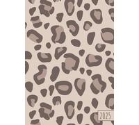 2025 Weekly Planner: Leopard | Medium Size - A5 (6"x8") | Horizontal Layout | Lined Pages | Compact Calendar | Agenda & Diary | Daily Organizer | January - December 2025