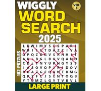 2025 Wiggly Word Search Large Print: For Adults and Seniors 102 Puzzles ,Volume 3.