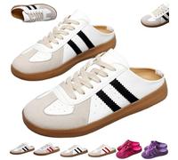 2025 Women's Fashionable Contrast Mesh Design Lace Up Walking Shoes, Comfortable Casual Sports Shoes with Round Toe (Black-A,37)
