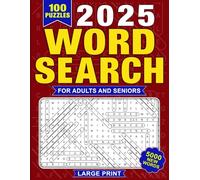 2025 Word Search For Adults And Seniors Large Print-5000 New Words: Fun and Challenging Puzzles to Boost Your Brain and Relax
