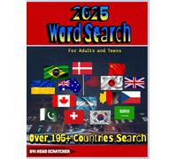 2025 Word Search For Adults and Teens: Featuring 195+ Countries of the World | A Fun and Educational Activity for All Ages |