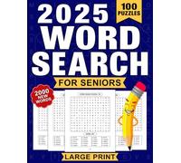 2025 Word Search For Seniors Large Print-2000 New Words: Mind-Stimulating Puzzles for Fun, Focus, and Relaxation