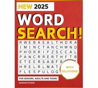 2025 Word Search Puzzle Book: A Fun Word Puzzle Book for Seniors, Adults, and Teens