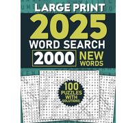 2025 Word Search Puzzle Book for Adults: Fun and Challenging Word Search Puzzles to Sharpen Your Mind | Large Print, Brain Boosting Activities, Relaxing & Entertaining for Adults and Seniors