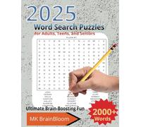 2025 Word Search Puzzles for Adults, Teens, and Seniors: 2,000+ Ultimate Brain-Boosting Fun