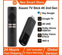 2025 Xiaomi TV Stick 4K 2nd Gen, Google TV, supporti in streaming portatili WiFi 6, assistente Netflix Google, dongle Smart TV BT5.2