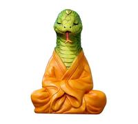 2025 Year of the Snake Statue, Snake Buddha Zen Meditation Decor, Chinese Zen Meditation Decor, 2025 Snake Year Statue Chinese New Year Resin Buddha Snake Good Luck Snake Sculpture Tabletop Ornaments