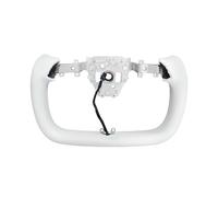 2025 Yoke Handle Compatible For Model Y Juniper Heating Yoke Steering Wheel Personalized Racing Leather Customizeds Accessory(White)