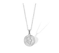 2025 Zircon heart Cross is an aesthetic jewelry gift for women, featuring a vine necklace surrounded by retro geometry(N05562P)