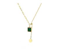 2025 Zircon heart Cross is an aesthetic jewelry gift for women, featuring a vine necklace surrounded by retro geometry(N04305)