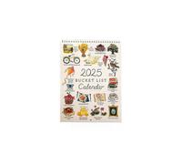 2025Bucket List Calendar,12Months Large Double Spiral Wire-Binding Wall Calendar