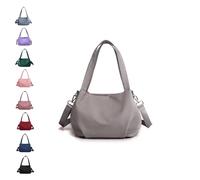 2025New Light and Versatile Casual Bag, Nylon Waterproof Shoulder Crossbody Bag With Multiple Pockets, for Women Daily Use (Gray)