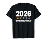 2026 1 Star Rating Would Not Recommend Funny Sarcastic Maglietta