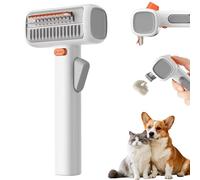 2026 2-in-1 Pet Self-Detangling & Grooming Comb, 16cm Dual-mode Dog Grooming Comb, Self Cleaning Pet Undercoat Comb with Release Button, Stainless Steel Metal Teeth Tool for Dogs and Cats (1PC)