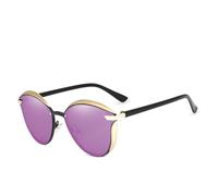 2026 2024 Occhiali da sole polarizzati per le donne signore eleganti occhiali da sole UV400 protezione moda occhio di gatto occhiali, C04 Viola, Taglia unica