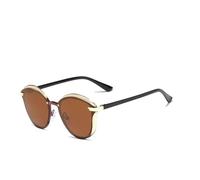 2026 2024 Occhiali da sole polarizzati per le donne signore eleganti occhiali da sole UV400 protezione moda occhio di gatto occhiali, C06 Marrone, Taglia unica