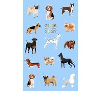 2026-2027: 2 Year Monthly Planner Pocket Size | 24 Months Appointment Book with US Federal Holidays for Purse from January to December | Cute Dog Cover