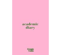 2026-2027 Academic Diary Week & Month to View: Minimal Cute Pink & Green | Small Student School Organiser Planner Hardcover | To-Do List, Term Schedule, Goals & Priorities | UK Bank Holidays