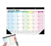 2026-2027 Calendar, Monthly Wall Planner, 16,93 x 8,27 in Calendar with Months, Large Print Layout, Authentic Tear-Resistant Paper for Home, Businesses Classroom, Hotel Dormitory
