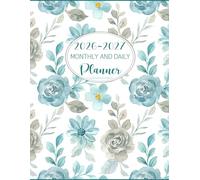 2026-2027 Monthly and Daily Planner: Simple At a Glance View/ 2 Years Schedule Organizer & Agenda | 24 Months with Projects/ Notes/ Goals & Checklists (Pretty Flowers Cover)
