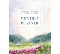 2026-2027 Monthly Planner: 2 Year Calendar 8.5 x 11 Large Size with Holiday Reminders | Goals | Vision Board | Mindfulness | Large Organizer and ... for Women, Men, Professionals & Students