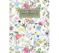 2026-2027 Monthly Planner: 2 Year Diary Month to View Calendar from January 26 to December 27 || 24 Months Schedule Organiser with UK Holidays & Inspirational Quotes || Large Size - Floral Cover