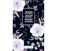 2026-2027 monthly planner for purse: Small Size 2-Year From January To December with Holidays & Inspirational Quotes Purple Flower Cover