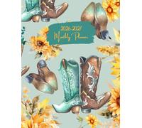 2026-2027 Monthly Planner - Rustic Country Cowboy Boots 2-year Monthly Planner