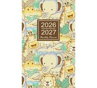 2026-2027 Monthly Planner: Small 2-Year Schedule Organizer with Funny Animals Cover for Purse from JANUARY 26 to DECEMBER 27 including Federal Holidays