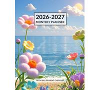 2026-2027 Monthly Planner with Bill Tracker Notebook: Large Two Year (January to December) with Holidays and Bill Payment Checklist.