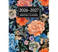2026-2027 monthly planner with notes pages: Two Year Calendar Schedule Organizer | 24 Months Jan to Dec Agenda With Federal Holidays | For Women, Teen ... Students | flower Cover | 8.5 x 11 inches
