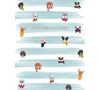 2026-2027 Planner: Large Two-Year Monthly Organizer Covering January 2026 to December 2027 | 24 Months of Planning, Appointments, Holidays and Time Management in Watercolor Brush Dogs Cover