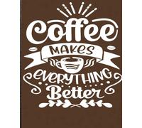 2026-2027 Planner Notebook: Coffee Themed, Collaged Ruled 6 x 9in, Weekly lists, Perfect for Notes