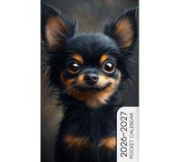 2026-2027 Pocket Calendar: 2 Years Monthly Planner From January 2025 To December 2026 for Purse | Chihuahua Dog Themed