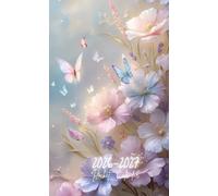 2026-2027 Pocket Calendar - Compact and Portable: Two Year Monthly Planner 2026-2027 for Purse With Us Holidays | Watercolor flowers Cover